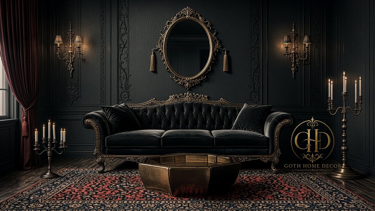 Glam Goth Home Decor Ideas for a Dark Luxe Home Style