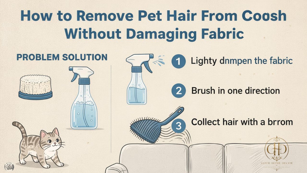 How to Remove Pet Hair From Couch Without Damaging Fabric