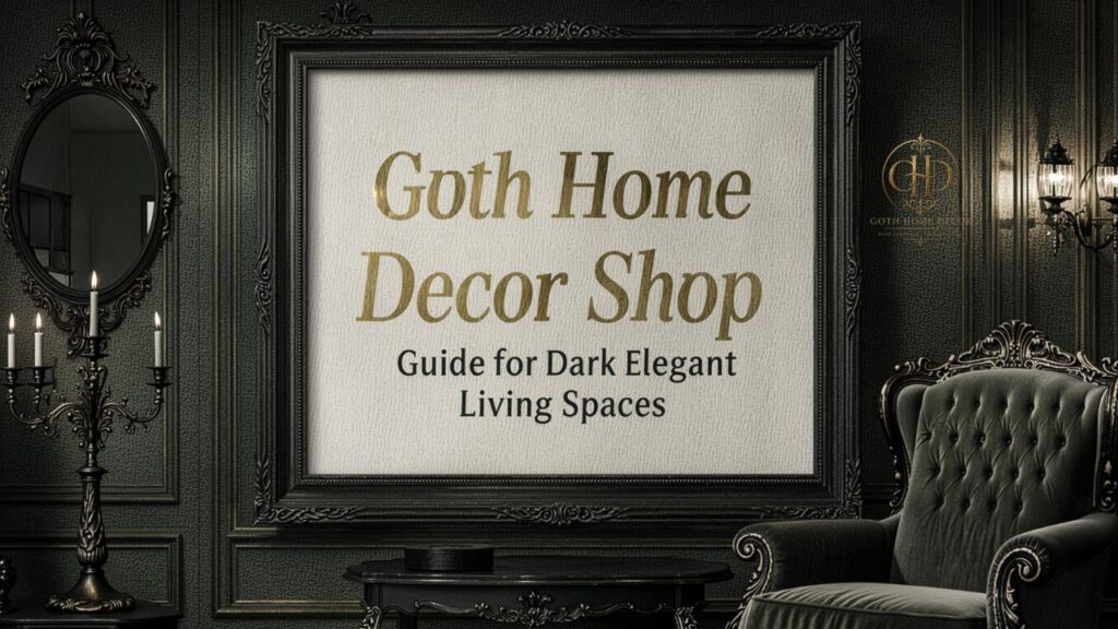 Goth Home Decor Shop Guide for Dark Elegant Living Spaces