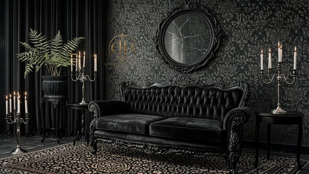Vintage Goth Home Decor Ideas for Dark Elegant Interiors